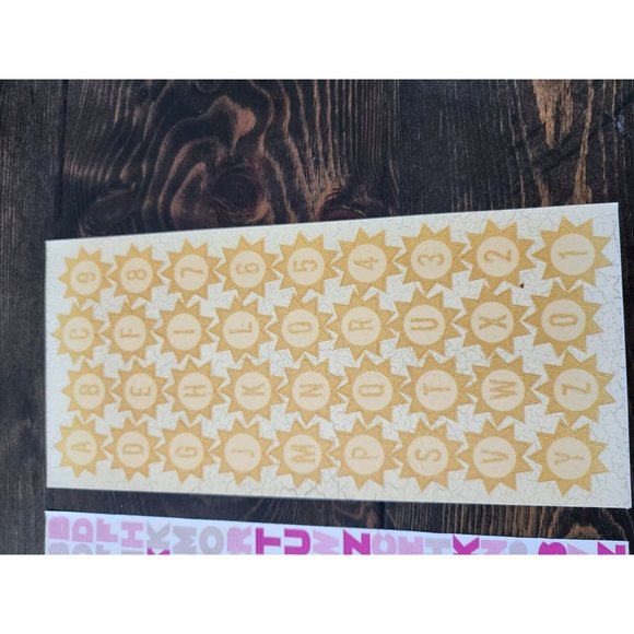Alphabet Letter Stickers Lot of 11 NEW Scrapbooking Misc Retired Vintage #21 - Picture 7 of 11